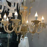لوستر عسلی تمام وارداتی با برگ خم