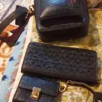 کیف تمام چرم ست کامل