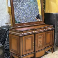 **آیینه کنسول تمام چوب **