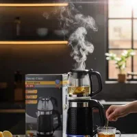 چایی ساز روهمی سیلورکرست لاک استیل و سنسور قطع کن