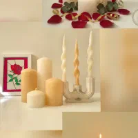 شمع استوانه ۵ سانت الی ۴۰ سانت بدون اشک