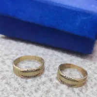 ۲ عدد انگشتر طلا قیمت تابلو