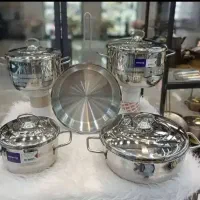 سرویس قابلمه استیل کرکماز کف چدن 9 پارچه با کیفیت