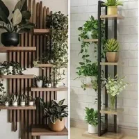 استند چوبی گل چهار پایه