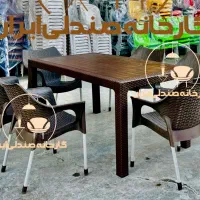 میزتاشو و صندلی پلاستیکی طرح ونانهارخوری غذاخوری