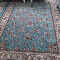۲ عدد فرش ۱۰۰۰ شانه تراکم ۳۰۰۰ فیروزه ای کاشان