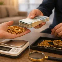 فروش طلا کارکرده بدون مراجعه خرید طلا در محل