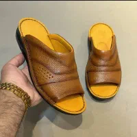 بابک ترکان)صندل دمپایی تمام چرم دستدوز طبی پزشکی