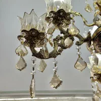 لوستر چهار شاخه برنزی سنگین