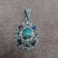 گردنبند. حلقه.انگشتر نقره