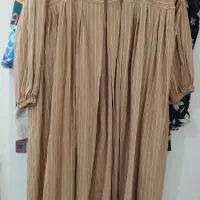 مانتوعروسکی رنگ نسکافه ای فری سایز