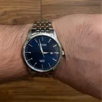 ساعت سیتیزن اصلی ژاپنی با بند سیلیکونی و فلزی اصلی