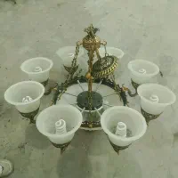 لوستر برنجی 8شعله