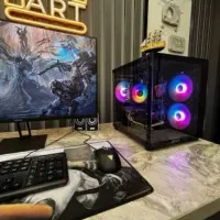 کیس گیمینگ به همراه مانیتور