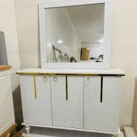 آیینه کنسول دارائی (ست جاکفشی و میز تی‌وی موجوده)