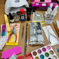 فروش لوازم وسایل کاشت ناخن سوهان برقی اموزش رایگان