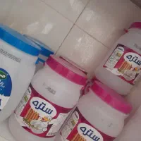 دبه ماست تمیز