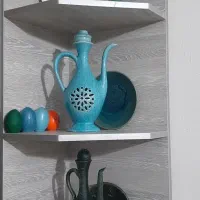 ظرفای سفالی  ویترین و میوه خوری ۶تا با ظرف بزرگش
