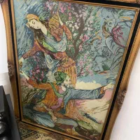 تابلو عکس فرش چوبی