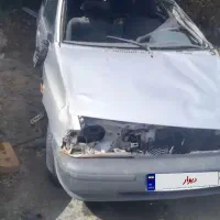 فروش پراید نقره‌ای مدل 88 تصادفی