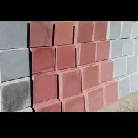 کفپوش پرسی طوسی و قرمز