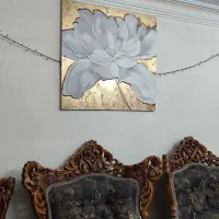 تابلو زمینه طلایی۸۰×۸۰ دستساز