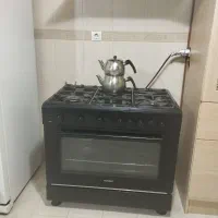 اجاق گاز پنج شعله فردار با پنجره  های چدنی
