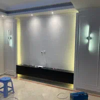 اجرای کناف تایل پی وی سی دیوار پارتیشن دکر