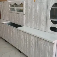 کابینت فلز درب چوب