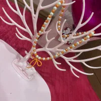 گردنبند نارنجی(دست ساز)