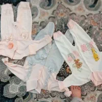 ساک نوزادی سه تیکه لباس دخترانه نوزادی