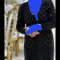 پیراهن مشکی تمام سنگ