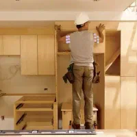 ساخت نصب تعمیرات کابینت کمد دیواری درب چوبی نجاری