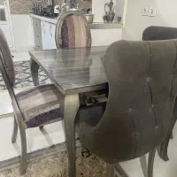 میز ناهارخوری ۴نفره طوسی
