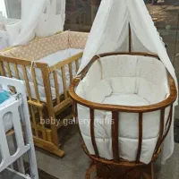 گهواره سنتی سیسمونی تخت کنار مادر ننو مدل النا