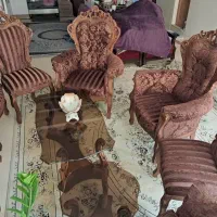 مبلمان استیل 9 نفره + 2 عسلی