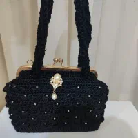 کیف مجلسی زنانه و کیف پول بافتنی