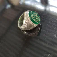 انگشتر نقره عقیق سبز خاص