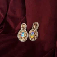 گوشواره های جواهر دوزی دست ساز