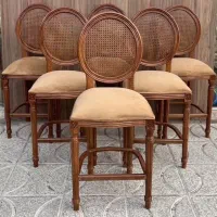 صندلی اپن چوبی فرانسوی.حصیری عماد