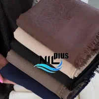 روسری نخ ژاکارد گل رز