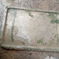 سینی مسی وگلاب پاش قلمکاری شده