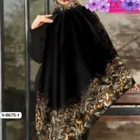 روسری کرپ حریر طرحدار