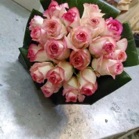 دسته گل رز گرد