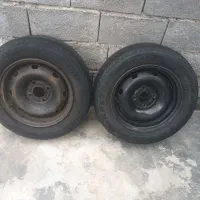 یک جفت رینگ و لاستیک پژو سایز ۱۴