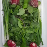 سلام  سبزی خوردن پاک شده 100 گرمی بسته 40تومان