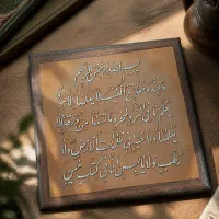 تابلو سوره ۵۹‌ انعام با قلع