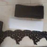 نوار دانتل حاشیه خامه دوزی + تور گرند