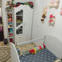 تخته خواب و کمد کودک در حد نو