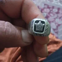 انگشتر نقره تاج